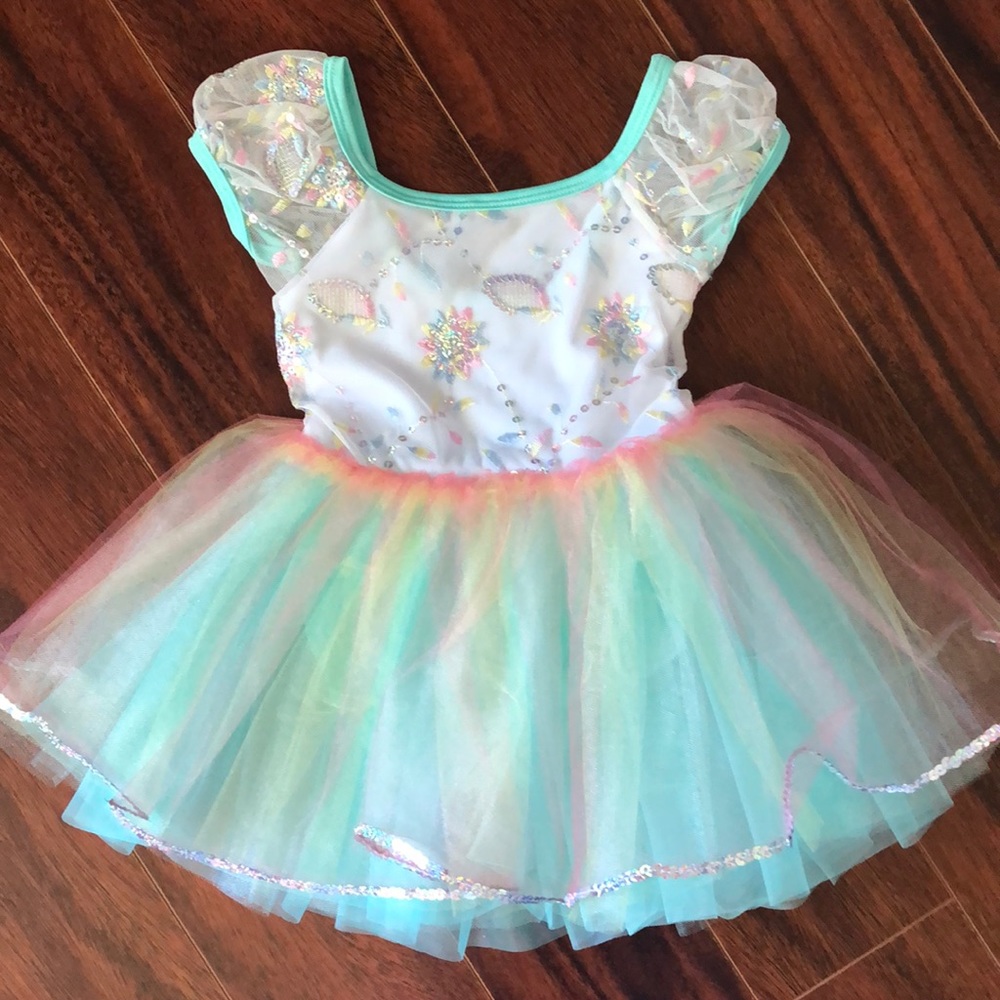 Pageant Tutu Sequined Dress Toddler 2T 3T Halloween Fairy Costume Dance Recital